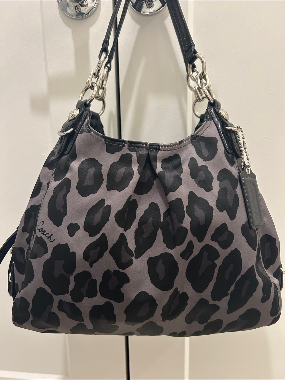 Coach (EUC) Madison Maggie Ocelot (Leopard) Shoulder Bag